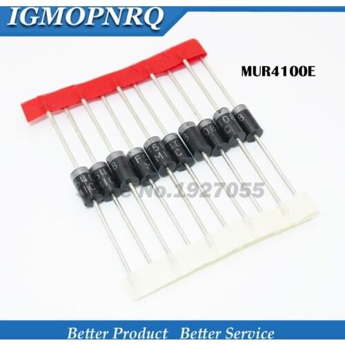 10pcs MUR4100ER MUR4100 DO-41 fast recovery diode mur4100e new