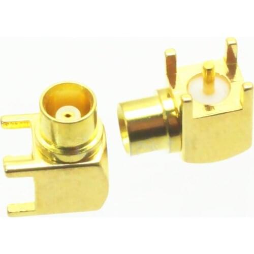 20PCS brand new MCX female jack RF connector right angle welding PCB mounting adapter wholesale