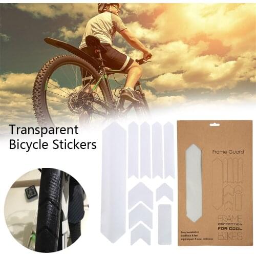 3D Bike Frame Protector Sticker Scratch-Resistant Protector Wear Resistant Wear Resistant Anti-UV Mountain Bike Mtb Accessories