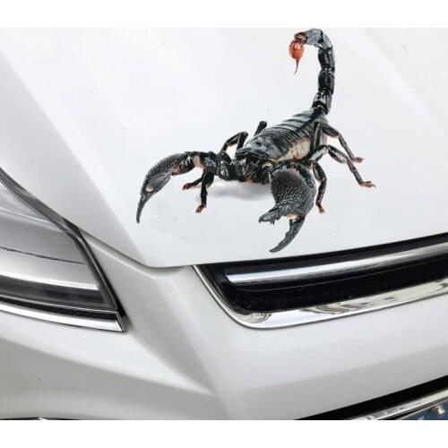 Car Stickers Cover Scratches Car Scorpion Stickers Three-Dimensional Animal Car Stickers Simulation Car Tail Stickers