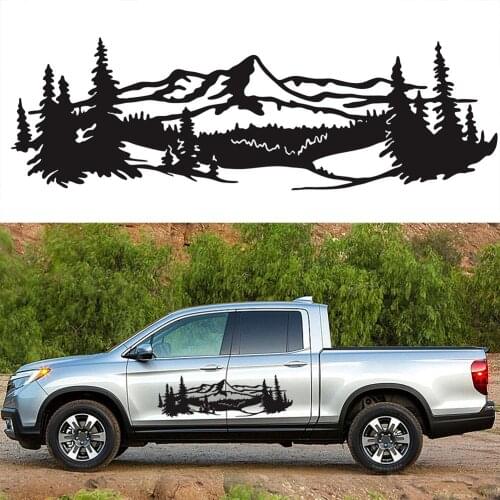 50*150cm Auto Mountain Tree Forest Decal DIY Vinyl Graphic Sticker Decoration Styling Accessories Car Body Sticker and Decals