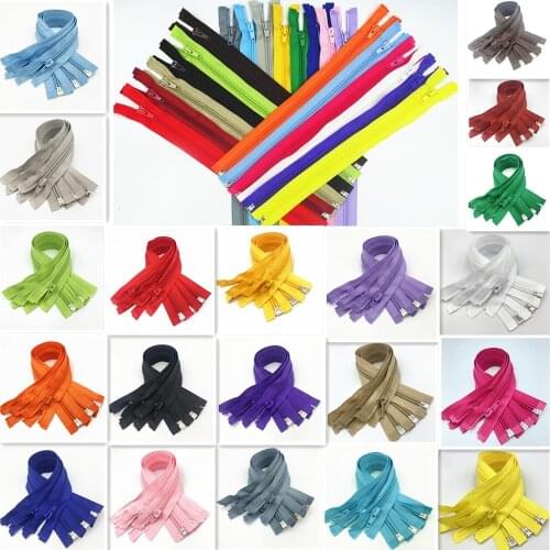 50cm (20 inch) 10pcs 5# Nylon opening zipper(20 colors) suitable for of clothing luggage home textiles