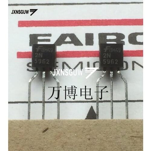10PCS 2N5962 TO-92 Transistor 5962 Audio pair tube power 2N5962 transistor Triode Taping Laser word FAIRCHILD