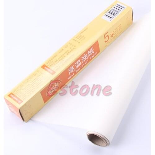 Baking paper 500*30cm Paper Silicone Baking Mat Pad Roll Wax Non Stick Kitchen