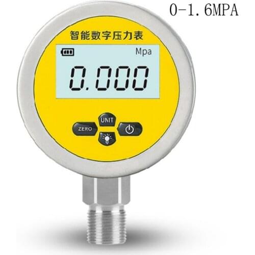 Digital Hydraulic Pressure Gauge 0-60MPa 5 Units 3.15\" Dial for Air Compressor Dropship