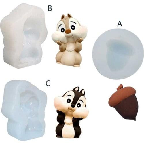 Small Chinchilla Pine Cone Shape Decoration Silicone Mold for DIY Decoration Making Soap Candle Melt Resin Polymer Clay