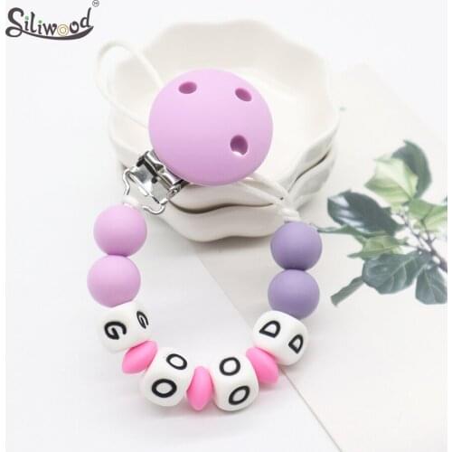 Baby Pacifier Clips Attache Tetine Dummy Clip BPA Free Silicone Animal Silicone Pendant Holder Chain Baby Teething Toys Gift