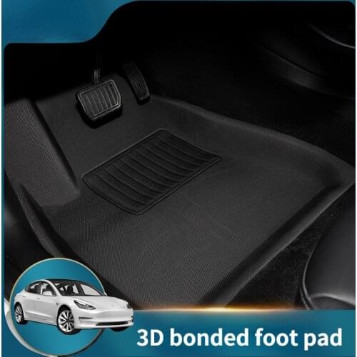 For Tesla Model 3/Y Car Waterproof Non-slip Floor Mat TPE XPE Modified Car Accessories Fully Surrounded Special Foot Pad