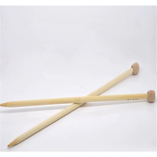 DoreenBeads 34cm Hand Sewing Sweater Crochet Hook SP Knitting Needle Bamboo Weave Craft Needle Tools ( US Size 11/8mm ) 1Pair