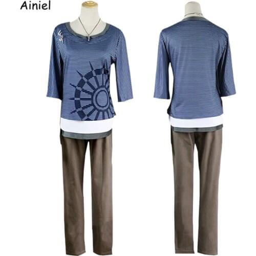 Anime Danganronpa V3 Killing Harmony Cosplay Costumes Rantaro Uniform Amami Shirt Pants Sets Dangan Ronpa Wigs Halloween Men