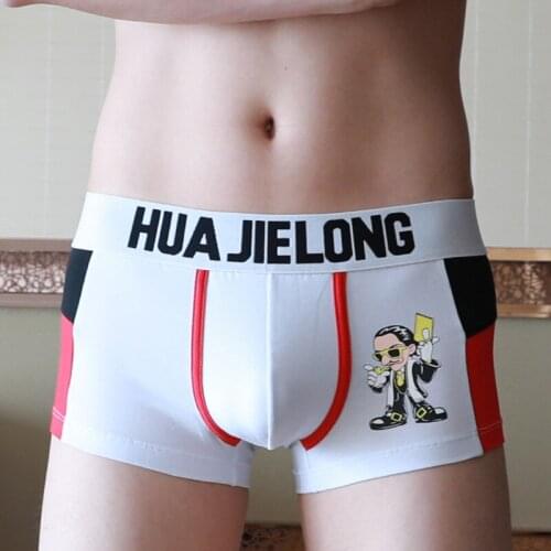 Men Underwear Slim Breathable Summer Youth Fashion Cool Fashion Sexy Mens Boxers