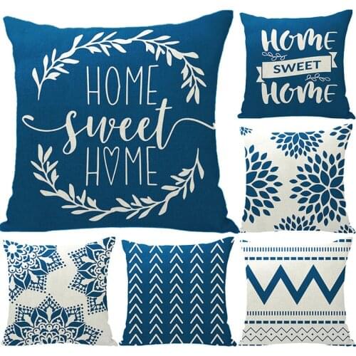 Letters Printed Home Decor Cushion Cover 45*45cm Cotton Linen Pillow Covers Sofa Cushions Pillow Cases 0564