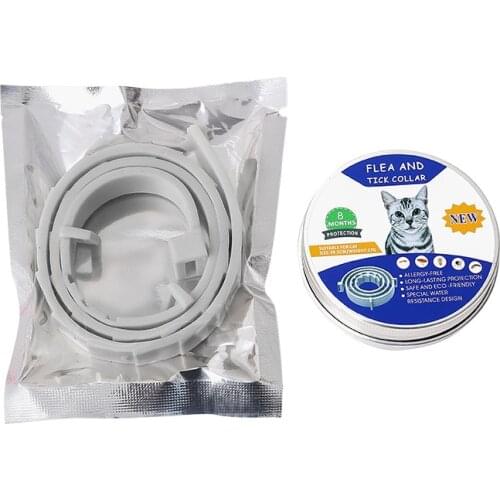 New 8 Month Flea & Tick Prevention Collar for Cats Dog Harness Mosquitoes Repellent Collar Insect Mosquitoes