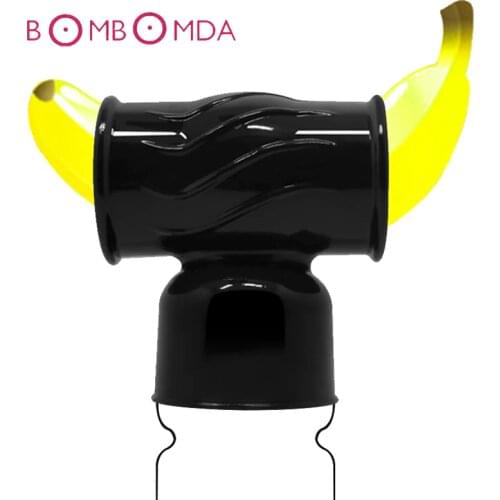 Transparent Big AV Wand Vibrator Headgear Sex Toys Magic Wand Head Accessories Body Massage Clitoris Stimulation Vibrators Caps