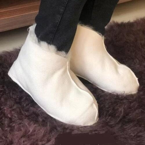 Wool Home Slippers for Men Keep Warm In Winter Shoes for Woman Carpet Socks Mens Warm Socks