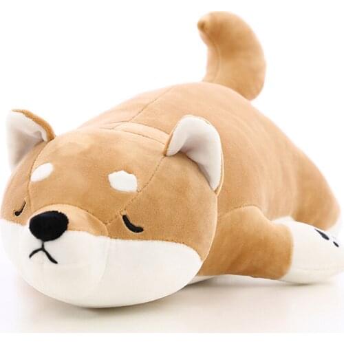 55/70/90cm Kawaii Dog Toy Sleeping Pillow Down Cotton Plush Toys Birthday Present Creative Dolls Girlfriend Birthday Gifts