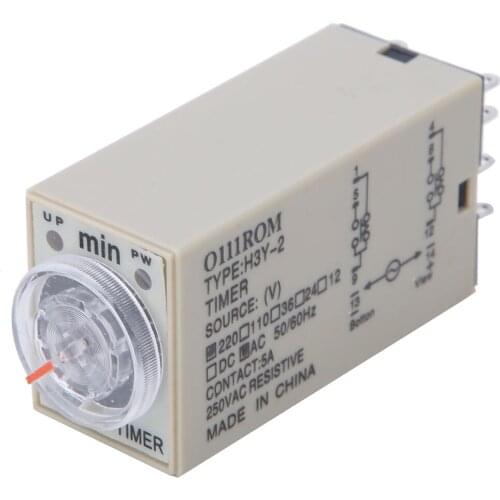 Timer relay time relay H3Y-2 8-pin household appliances with high accuracy Electrical supply 0-10 minutes for interchangeable