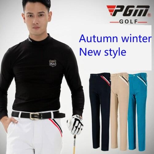 PGM Thicker Version Golf Apparel Golf Pants Mens Autumn High Elastic Trousers Quick Dry Thin Mens Trousers Plus Size XXS-3XL
