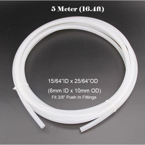 15/64”(6mm)ID x 25/64”(10mm)OD PE Tubing Food Grade 5meter length Roll Homebrew Draft Beer Beer & Gas Tube