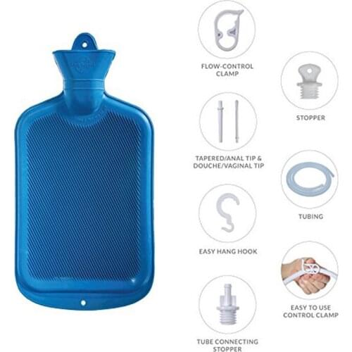 Wetips Non-Toxic Bidet Enema Bag Kit Enema Anal Bag Colon Cleanse Reusable Kit Drill Anus Irrigator Shower Anal Enema Douche