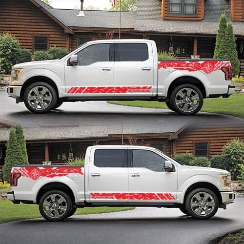 2pcs Car Stickers Fit For Ford Ranger Raptor Car Accessories Pickup Off Road Decals Car Styling Door Side Stickers Carl Graphics