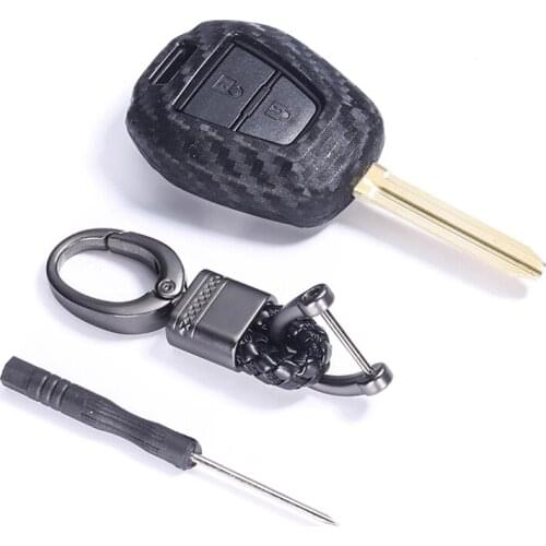 Silica Gel Key Case Holder Chain for Isuzu New for Isuzu D-max / Mu-x Car Key Shell Protecor Keychain Car Styling