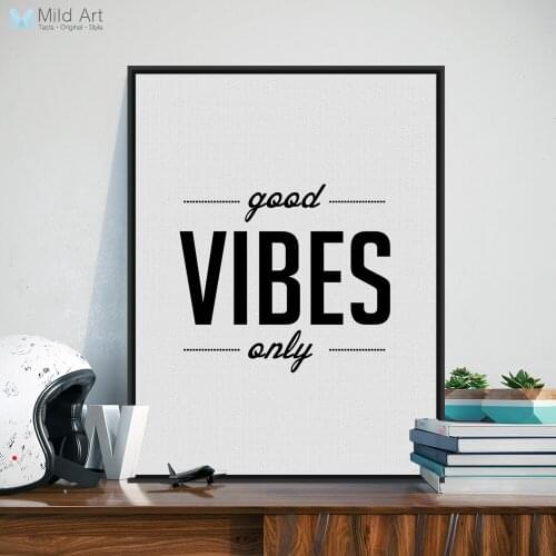 Black White Nordic Minimalist Motivational Life Quotes Art Print Poster Wall Picture Canvas Painting Living Room Decor No Frame