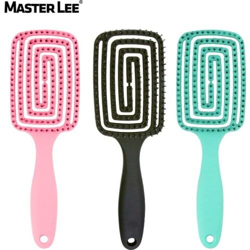 Color Hair Brush Scalp Massage Comb Women Detangle Hairbrush Comb Hairdressing Salon Styling Health Care Reduce Fatigue