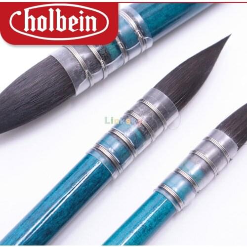 Holbein Black Resable SQ,Watercolour Brush Quill Black Resable mixed Squirrel hair,Round head ,For Watercolour Gouache Painting