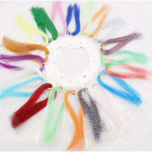HOT Fly Fishing Crystal Flash Line 10 Colors Fishing Line Lure Line Fly Fishing Tying Material Thread 10bag/lot Length Is 33CM