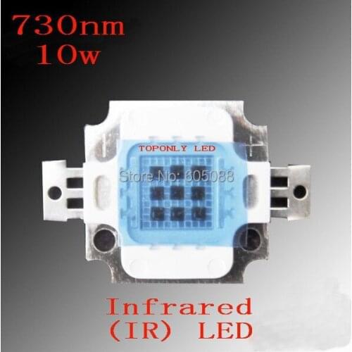 High Quality 730nm infrared module ir led chip light 10w DC4.5-6.0v 1050mA life>50,000hrs 200pcs/lot wholesale DHL free shipping