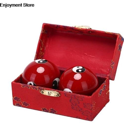Hand Finger Exercise Stress Relief Baoding Balls Chinese Health Daily Meditation Balls Relaxation Therapy Yin Yang Handballs