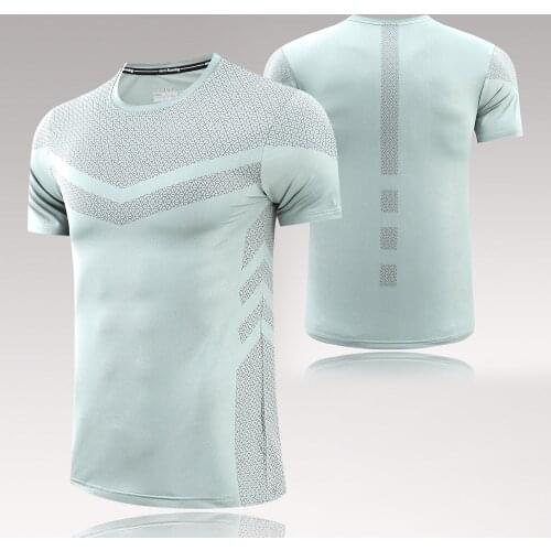 Compression Running Shirts Quick Dry Sports Shirt Fitness Gym T Shirt Short Sleeve Mens T-Shirt Casual Outdoor Breathable Shirt