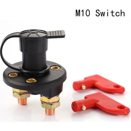 Red Key Cut Off Battery Main Kill Switch Vehicle Power Switch for Truck Boat