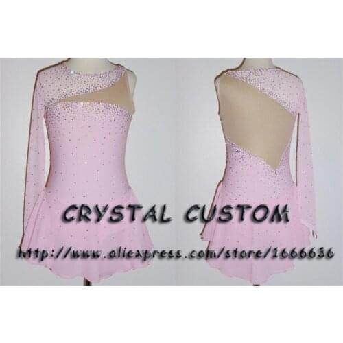 Hot Sales Girls Figure Skating Dresses Beautiful New Brand Ice Figure Skating Dress For Competition DR2780