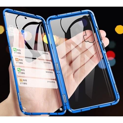 Magnetic Double Glass Case For Huawei Nova 5 Pro Tempered Glass 360 Full Protective Cover For Huawei Nova 5T 5Z phone case