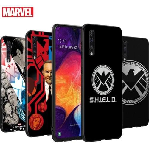Marvel SHIELD For Samsung Galaxy A90 A80 A70S A60 A50S A40S A30S A20E A10S A2 Core 5G Black Soft Phone Case