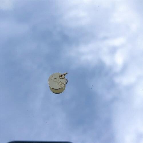 Fashion Couple Pendant Necklace Simple Coin Jewelry Accessories DIY Jewelry Making