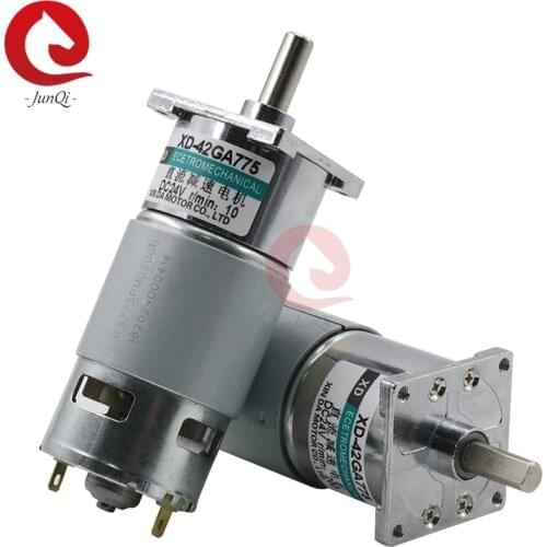 775-DC-Gear-Motor-12V-24V high power high torque motor slow forward and reverse speed 42GA775