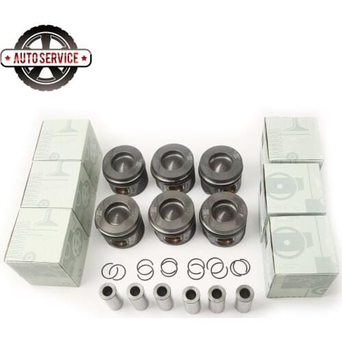 6420309217 6x Pistons & Rings Set For Mercedes-Benz GLE 350d GLS 350d GL 350 BlueTEC ML 350 OM642.826 3.0CDI V6 A 642 030 55 17