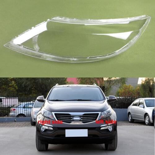 For Kia Sportage R 2009 2010 2011 2012 Headlamps Shell Cover Lens Headlight Cover Transparent Lampshade Headlights Shell