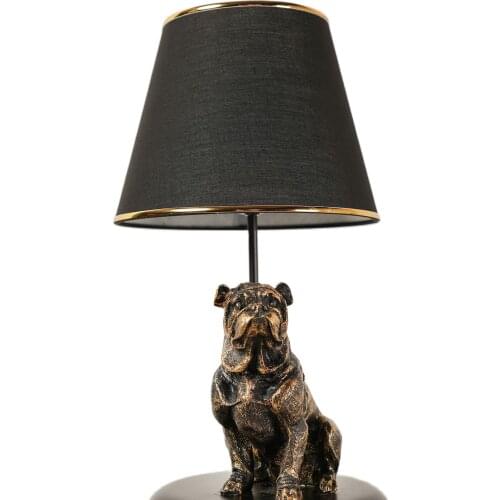 Hmydesign New Season Gift Decorative Accessories Office Bedroom Living Room Home Table For Terran Dog Lampshade Gold