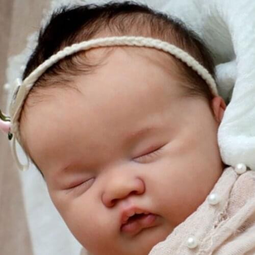 NPK 20inch Reborn Doll Kit Cute Sleeping Baby ASHIA Lifelike Soft Touch DIY Unfinished Doll Parts Drop Shipping