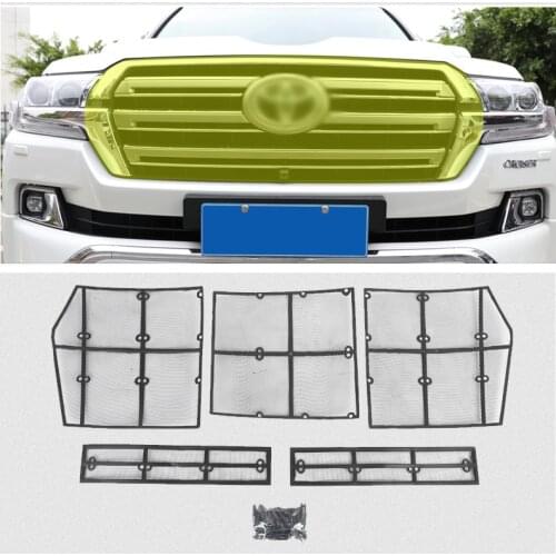 Stainless Car Insect Screening Mesh Front Grille Net For Toyota Land Cruiser 200 LC200 FJ200 2008-2018 2019 2020 Accessories