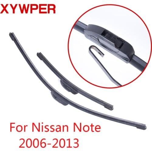 XYWPER Wiper Blades for Nissan Note 2006 2007 2008 2009 2010 2011 2012 2013 24"&14"Car Accessories Soft Rubber Windshield Wiper