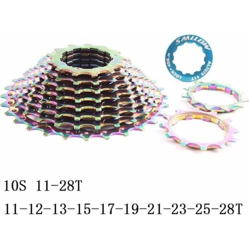 SMLLOW 11-28T 10 Speed Ultra-light Road Bike Bicycle Cassette Flywheel Freewheel Sprocket Compatible with Sunrace bicycle part