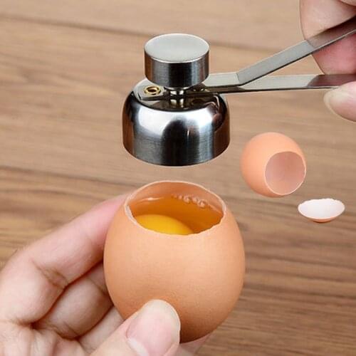 Creative Egg Topper Cutter Shell Opener Stainless Steel Boiled Raw Eggs Open Tools Practical Metal Egg Scissors Kitchen Gadgets