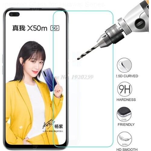 Tempered Glass For OPPO Realme X50m Screen Protector Explosion-Proof On Realme X50m RMX2142 Phone Screen Protective Front Film
