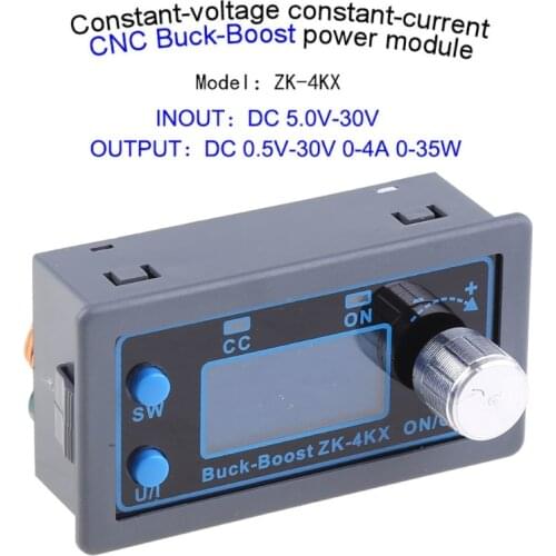 ZK-4KX DC-DC Boost Converter Module CC CV 0.5-30V 4A Adjustable Step Down Up Voltage Regulator