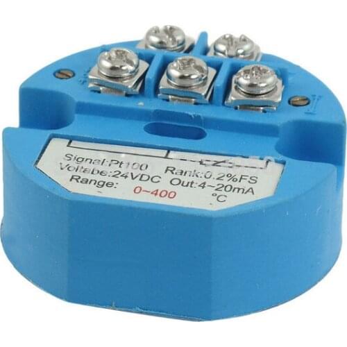 11.11 Free Shippinng PT100 Thermocouple Temperature Sensor Transmitter 0-400C